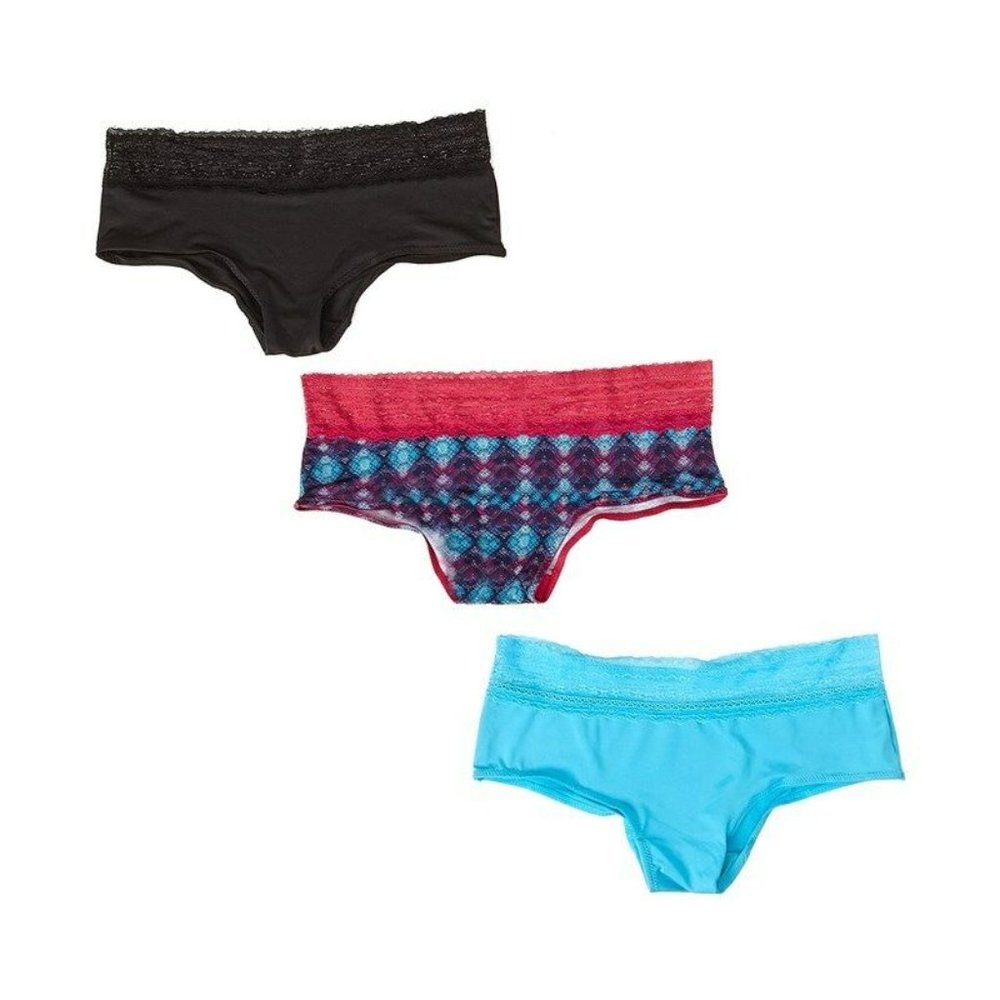 Steve Madden Women's Hipster Panties Briefs 3 Pack